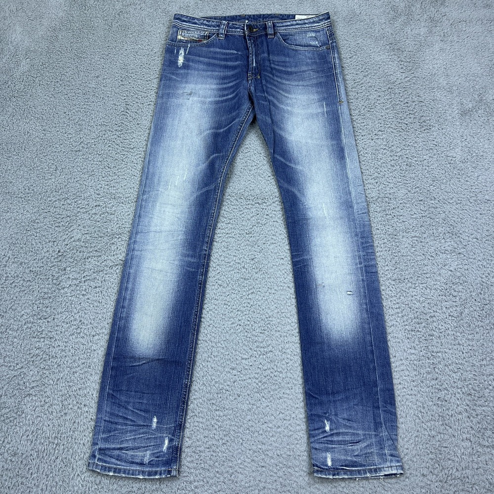 Diesel Kid Shioner J Slim-Skinny Leg Teenage Boy Stretch Blue Jeans Actual 30x34